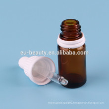 15 ml amber glass dropper bottle with child safety dropper